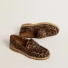 Mocassino da donna Jerry in pelle di pony con stampa leopardata