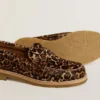 Mocassino da donna Jerry in pelle di pony con stampa leopardata