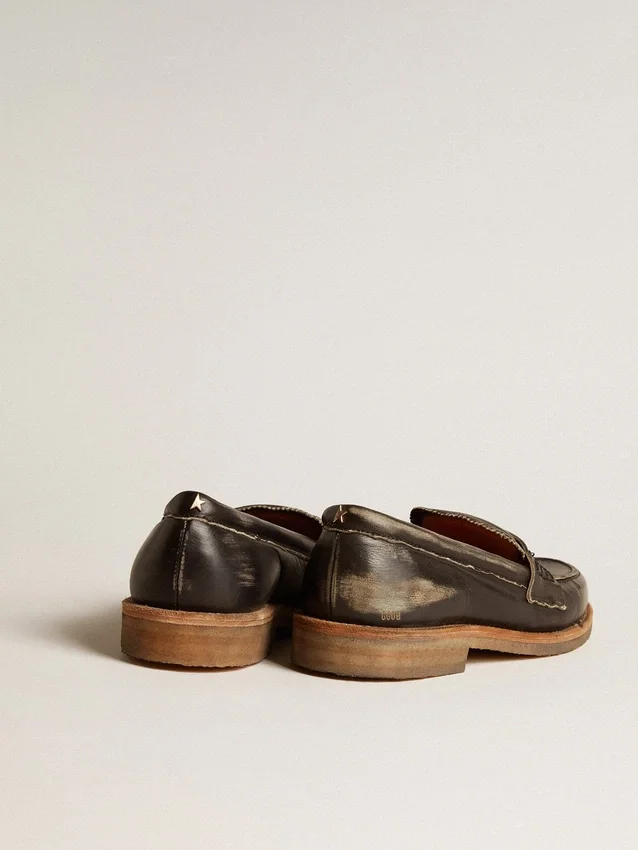 Mocassino Jerry da donna in pelle nera