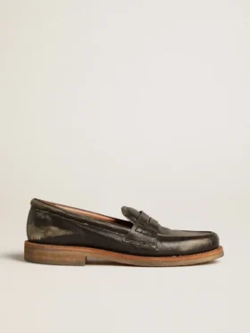 Mocassino Jerry da uomo in pelle nera