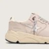 Modello da donna Running Sole in pelle rosa cipria con stella argentata