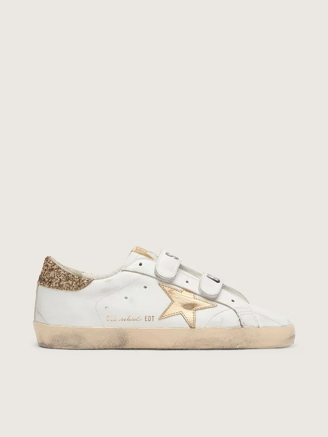 Old School da donna con stella dorata in pelle laminata