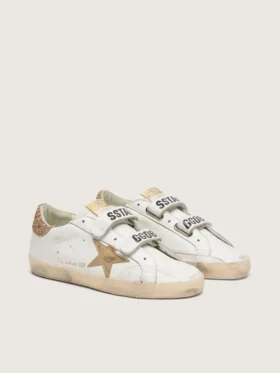Old School da donna con stella dorata in pelle laminata