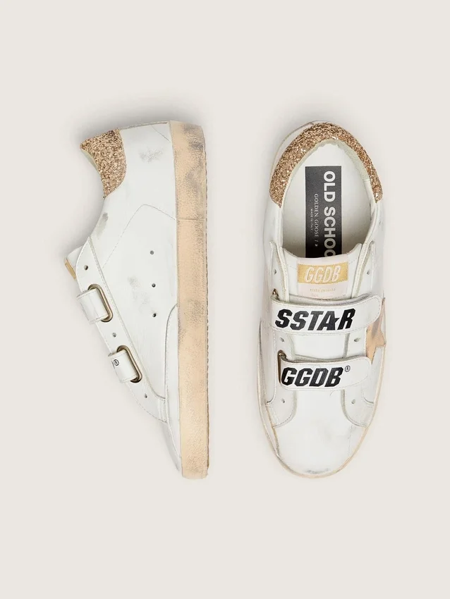 Old School da donna con stella dorata in pelle laminata