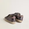 Old School da donna in pelle laminata viola con stella in nabuk lilla e linguetta sul tallone