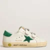 Old School Teen con stella in pelle scamosciata verde e linguetta sul tallone
