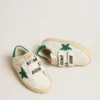Old School Teen con stella in pelle scamosciata verde e linguetta sul tallone