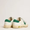 Old School Teen con stella in pelle scamosciata verde e linguetta sul tallone