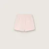 Pantaloncini da bambine “Star” in cotone rosa con toppa e logo