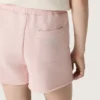 Pantaloncini da bambine “Star” in cotone rosa con toppa e logo