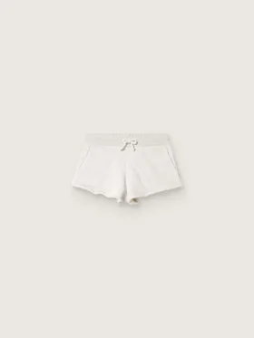Pantaloncini da donna Star in felpa grigia melange