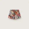 Pantaloncini per bambine con stampa multicolore