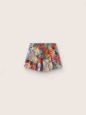Pantaloncini per bambine con stampa multicolore