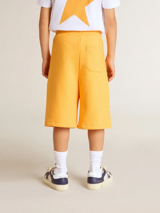 Pantaloncini per bambini giallo senape