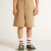 Pantaloncini per bambini in cotone beige