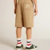 Pantaloncini per bambini in cotone beige