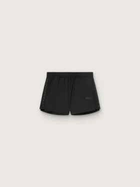 Pantaloncini sportivi da donna neri a doppio strato