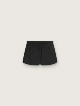 Pantaloncini sportivi da donna neri a doppio strato