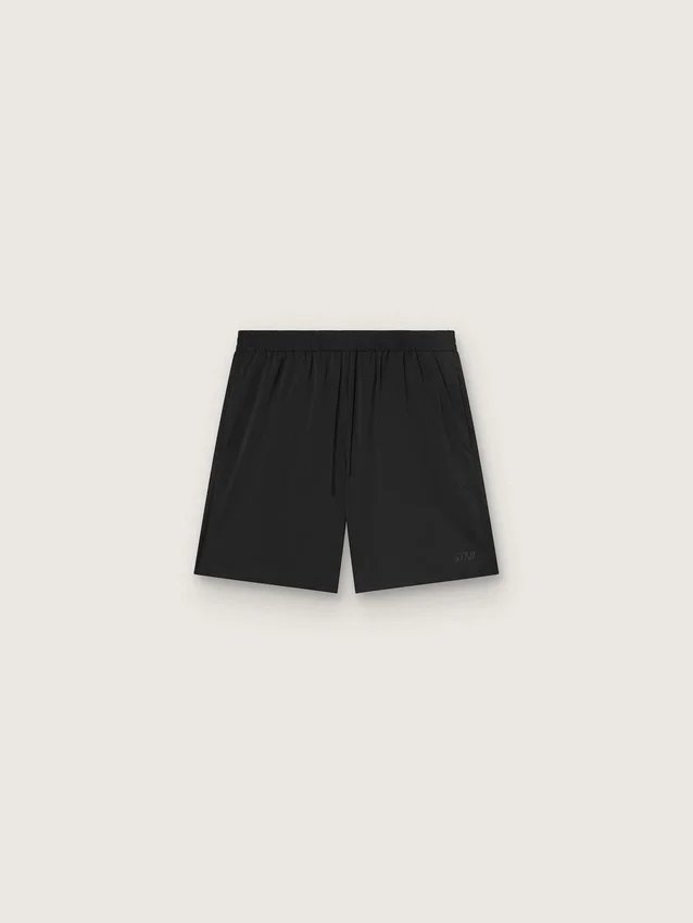 Pantaloncini sportivi da uomo neri a doppio strato