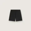 Pantaloncini sportivi da uomo neri a doppio strato