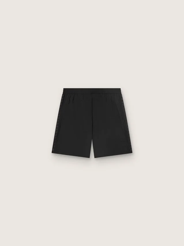 Pantaloncini sportivi da uomo neri a doppio strato