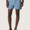 Pantaloncini unisex in twill di cotone azzurro
