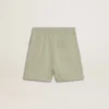 Pantaloncini verde chiaro con stella bianca
