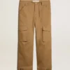 Pantaloni cargo beige kaki