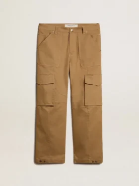Pantaloni cargo beige kaki
