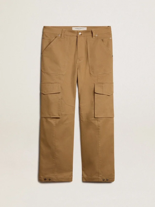 Pantaloni cargo beige kaki