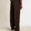 Pantaloni cargo in nylon ripstop di colore nero
