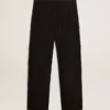Pantaloni cargo in nylon ripstop di colore nero