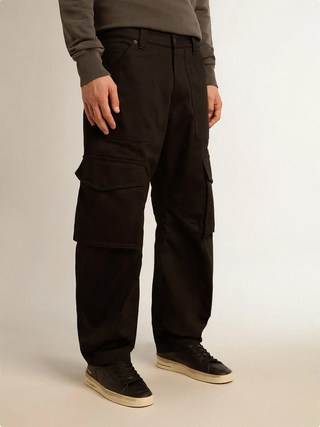 Pantaloni cargo neri
