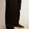 Pantaloni cargo neri