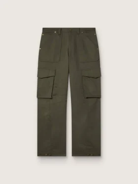 Pantaloni cargo verde oliva