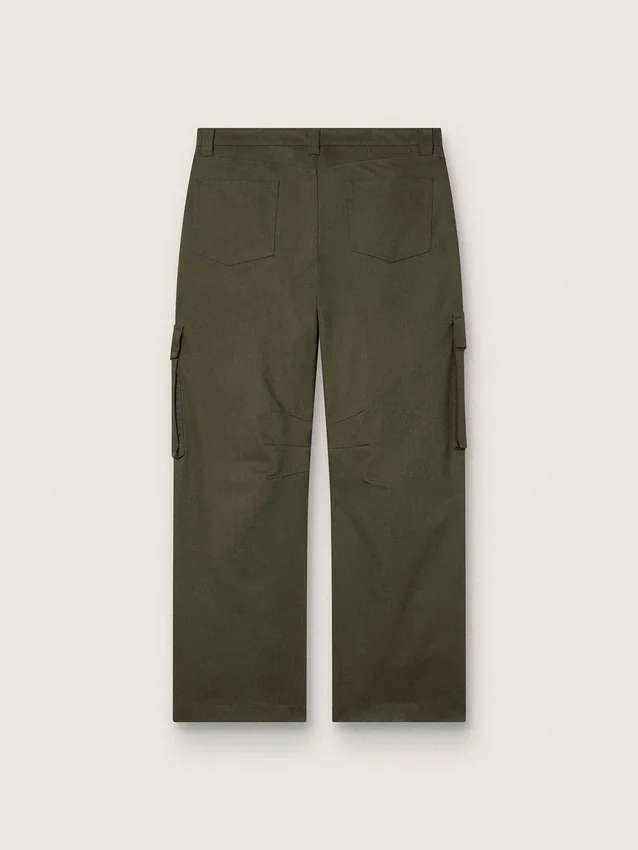 Pantaloni cargo verde oliva