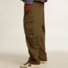 Pantaloni cargo verde oliva