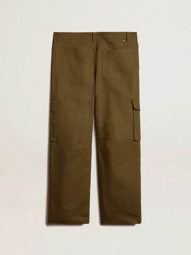 Pantaloni cargo verde oliva