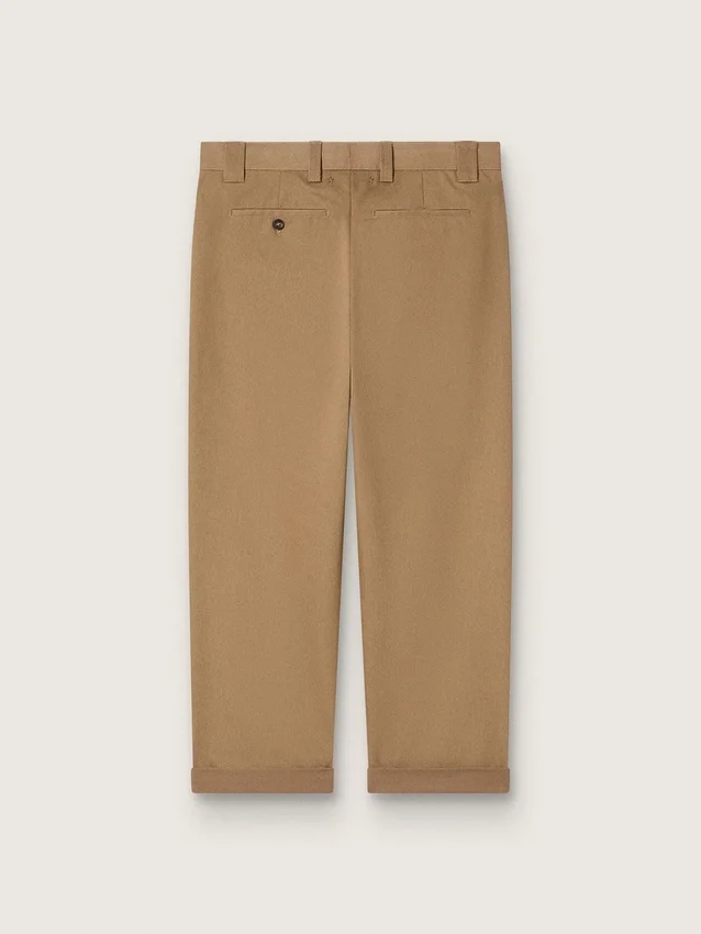Pantaloni chino beige kaki della Golden Collection