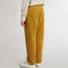 Pantaloni chino da bambino color tabacco con ricami