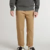 Pantaloni chino da bambino in cotone color tabacco