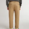 Pantaloni chino da bambino in cotone color tabacco