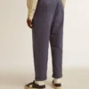Pantaloni chino da uomo blu con effetto vissuto