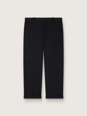 Pantaloni chino da uomo in cotone nero