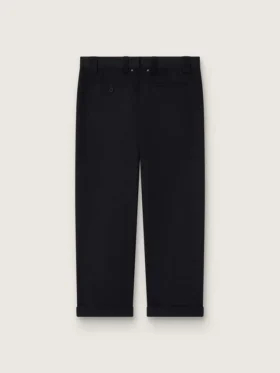 Pantaloni chino da uomo in cotone nero
