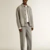 Pantaloni chino in cotone grigio