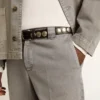 Pantaloni chino in cotone grigio