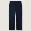 Pantaloni chino unisex Journey in tela di cotone blu con logo ricamato