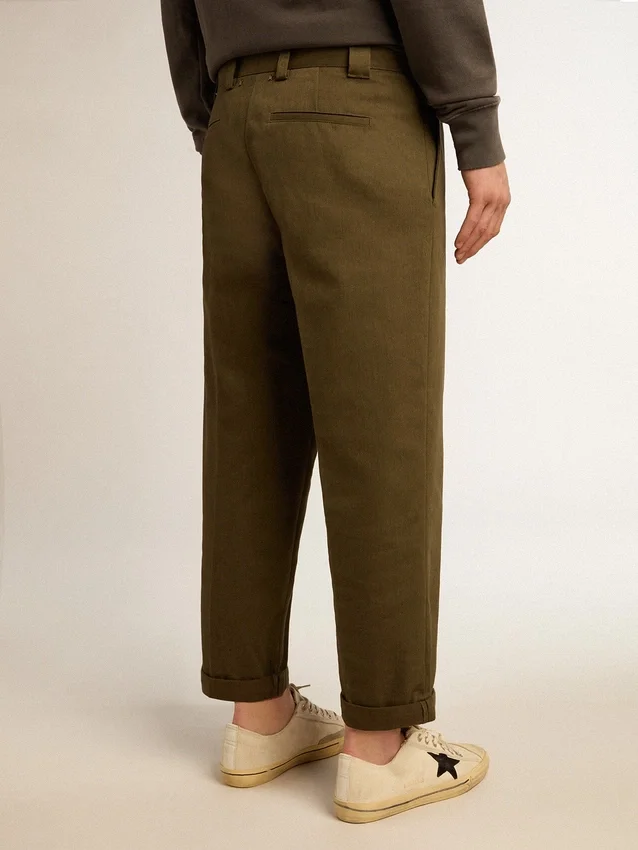 Pantaloni chino verde militare della Golden Collection