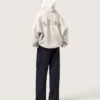 Pantaloni da donna in gabardina di lana nera